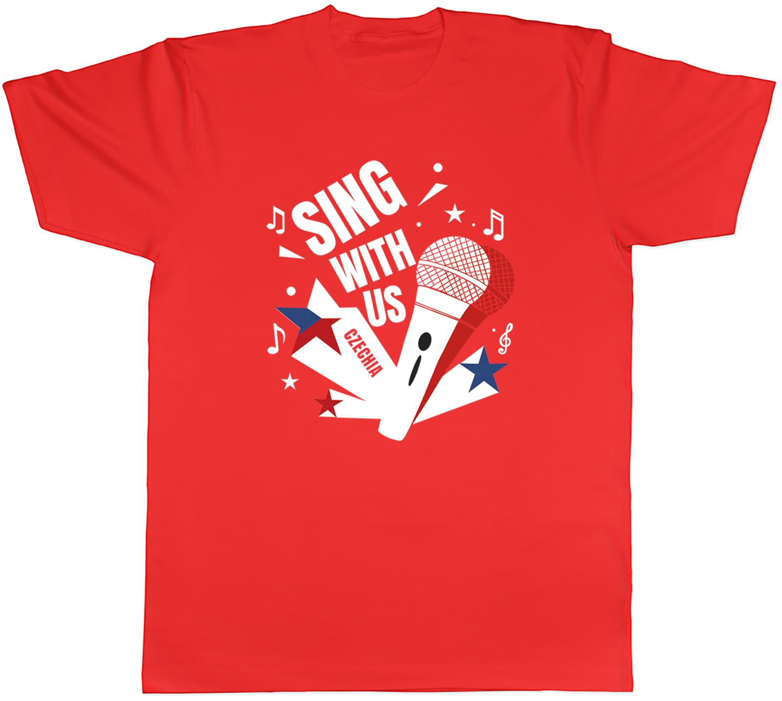 Czechia Music Sing with us Note karaoke Unisexs TShirt Tee Gift Top S