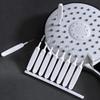 10 pièces Brosse de nettoyage de douche, Plastique, Non chargée, Micro nylon, Anti-obstruction, pour Salle de bain