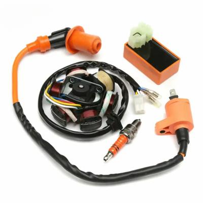 4 ks/Sada Závodní zapalovací cívka CDI Svíčka Magneto Stator pro 49 50CC GY6 Skútry Skútry na bázi motoru Motokáry Mopedy