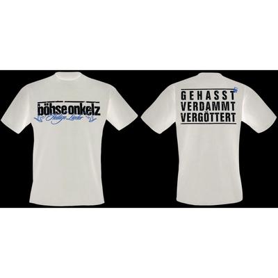 25 Gehasst Verdammt Vergöttert II Böhse Onkelz Peripheral Pattern Printing Summer Luxury Brand Cotton Men's and Women's T-shirts