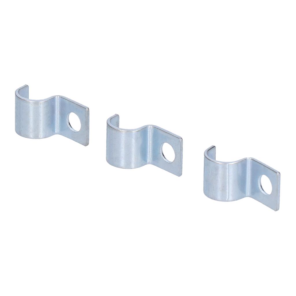 20 ST Enkelhåls Rörklämma Förzinkad Rostfri Stål Rörklämma för Gummiringar Stålrör
