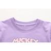 Purple Crew-Neck Baby's Casual Cartoon Half-Sleeve Clothing