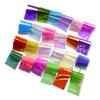 20 Colors Nail Art Sticker Holographic Broken Glass Laser Nail Art Foil Stickers