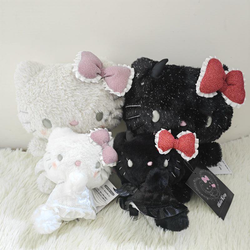 Cute Japanese Angel & Devil Cat Plush Bag Charm Doll