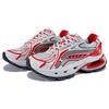Li Ning Lijun BOW Comode Versatili alla Moda Antiscivolo Resistenti Scarpe Basse Casual Scarpe Casual da Uomo Rosso Bianco AZGT067-3