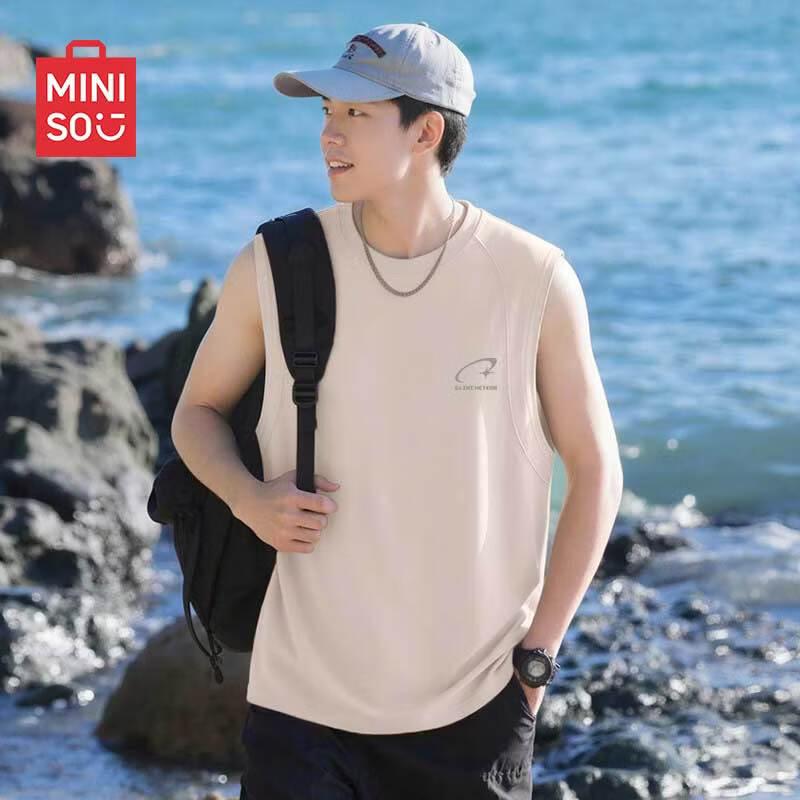 Мужская хлопковая майка MINISO большого размера M
