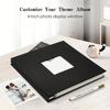 Linen Hardcover Photo Album Front Display Window Acid Free Pages 300 Pockets for Birthday Party Memory Record