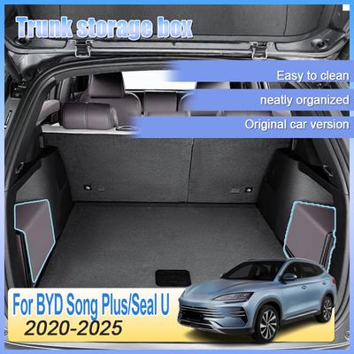 Car Foldable Trunk Storage Box For BYD Song Plus Seal U     2024 2025 Portable Multipurpose Organizer Accessory