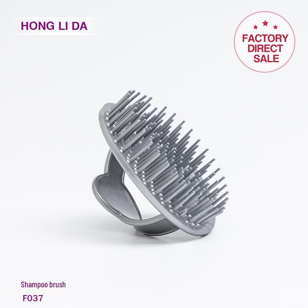 Silicone Scalp Massager Shampoo Brush - Soft Adult Head Scratcher & Cleaning Comb