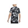 Nike Pro Dri-FIT Color Block All-Over Print Retro Short Sleeve T-Shirt Men Tops Black DQ5422-010