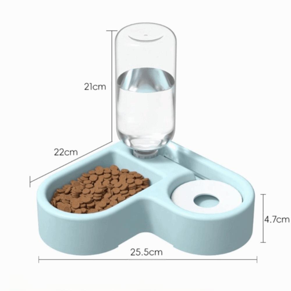 Feeding Dispenser Automatic Water Bowl Feeder Dual-use Corner Pet Food Dish Drinking And Feeding