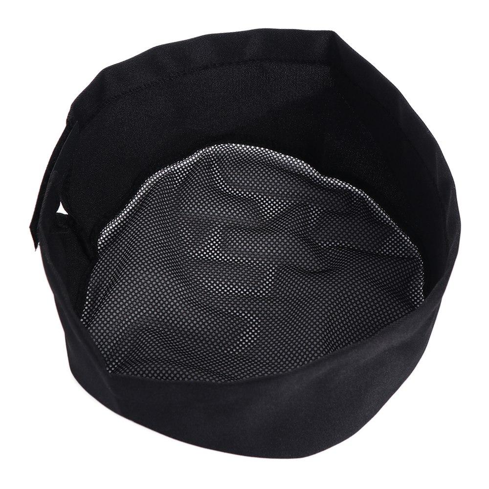 WIth Mesh Top Breathable Sushi Cap Adjutable Strap Chef Hat Chef Flat Top Caps  Both Sexes Chef