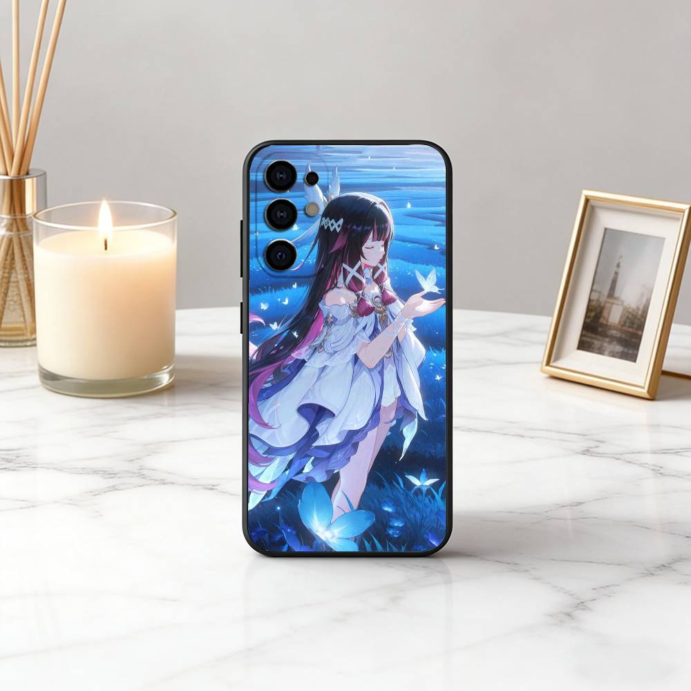 

G-Genshin l-Impact Girl C-columbina-gic Phone Case For Samsung S25,S24,S21,S22,S23,S30,Ultra,S20,Plus,Soft Silicone Black Cover Samsung S22plus5G