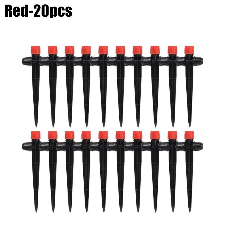 5/50PCS Spiked Dripper Sprinkler 8 Hole Drop Emitter All Round Scattering Sprinkler Garden Flower Watering Irrigation Supplies