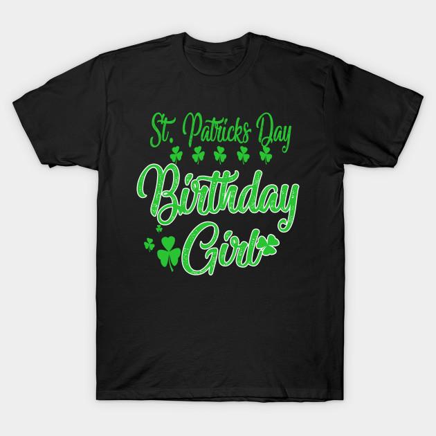 Men Black Print T-shirt St Patricks Day Birthday Girl No-Cut Transfer Paper Print Cotton Tshirt XL