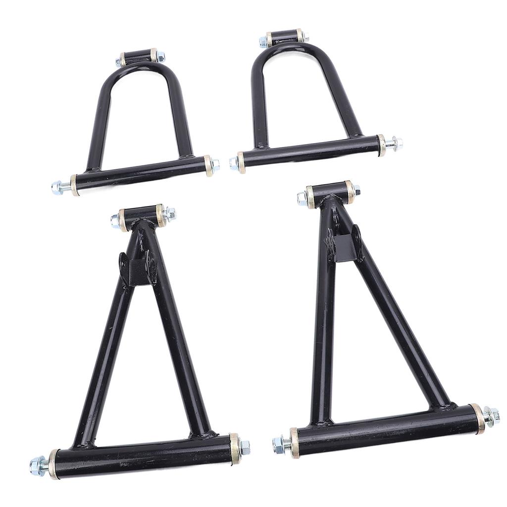 7inch Front Suspension Upper Lower Swing Arm Kit Reduce Vibration Noise High Strength Metal for Go Kart Quad Bike