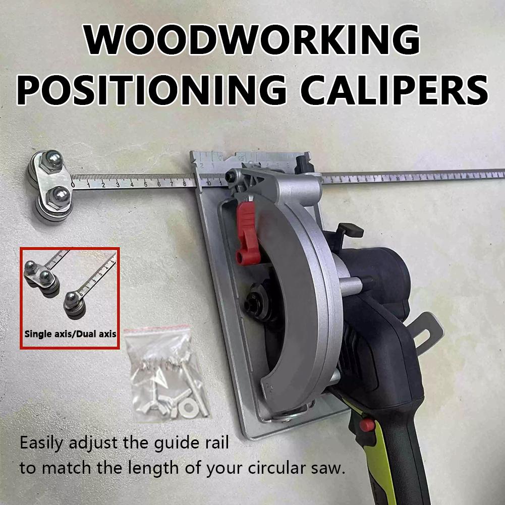 Positioning Calipers for Precise Measurements & Easy Wood Cutting,Stainless Steel Measuring Tool for Circular Saws