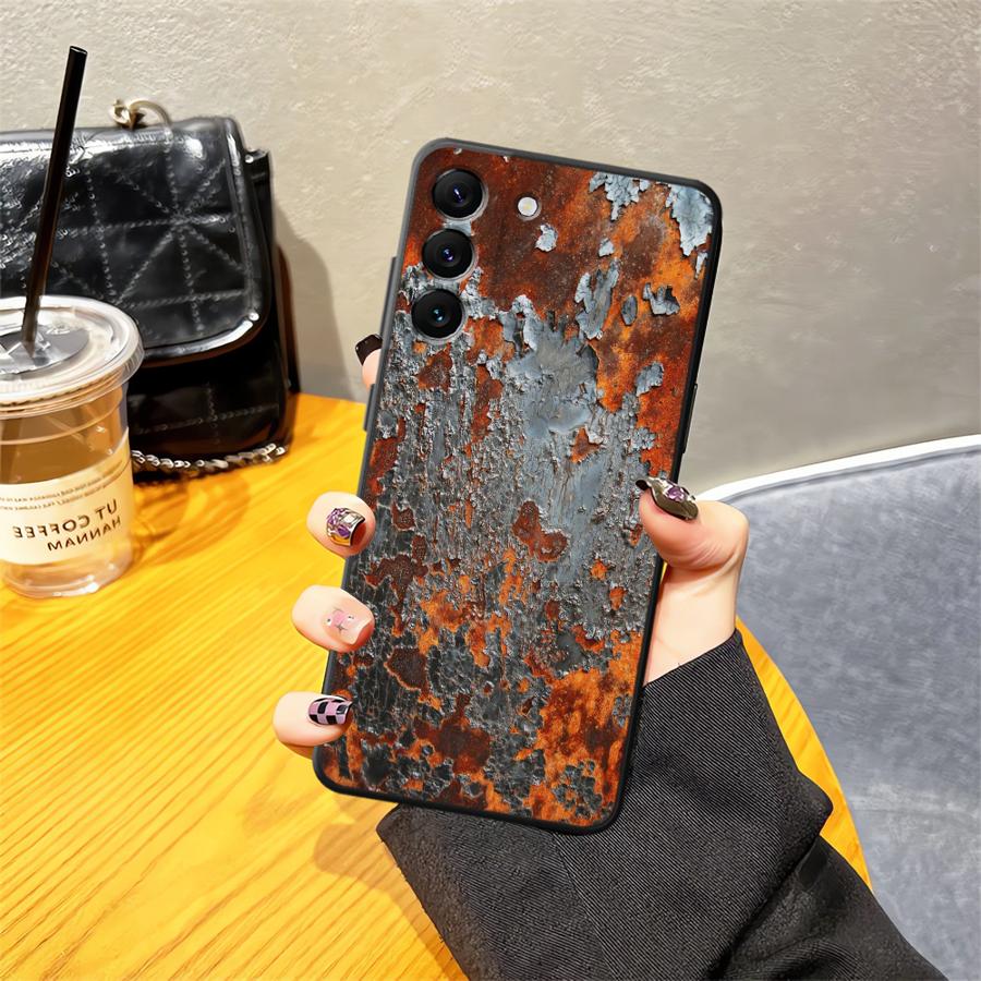 Retro Rust Phone Cover Case for Samsung Galaxy A73 A05 A52 A23 A06 A55 A53 A25 A57 A37 A12 A16 A41 A15 A70 A17 A36 A13 A51 A50