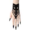 Vintage Snake Web Hand Chain Rings Bracelets Finger Rings Bracelets Goth Style Punk Hand Chain Jewelry for Women Girls