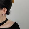 Silver needles full of diamonds, national style new Chinese gourd stud earrings, women's super flash zircon earrings, earrings.