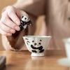 Kreativer Keramik-Panda-Tee-Anhänger im chinesischen Stil, Meistertassen-Deckel, Schüsseldekoration, niedliche Ornamentabdeckung, Zubehör
