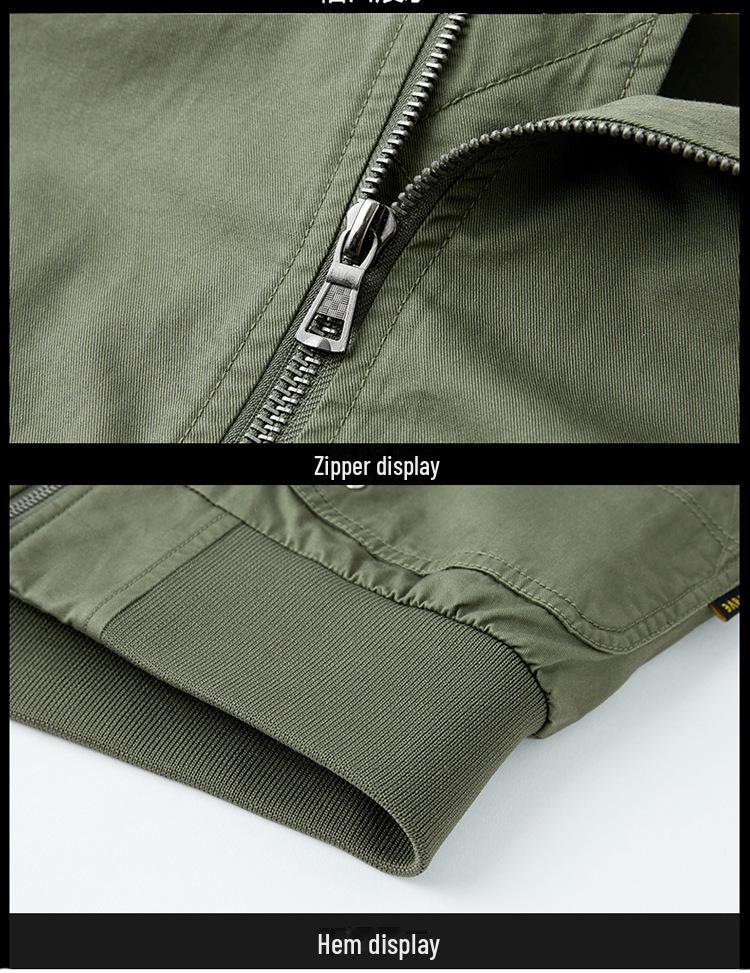 Herren Leichte Baumwoll-Baseballjacke - Frühling & Herbst Lässige Passform