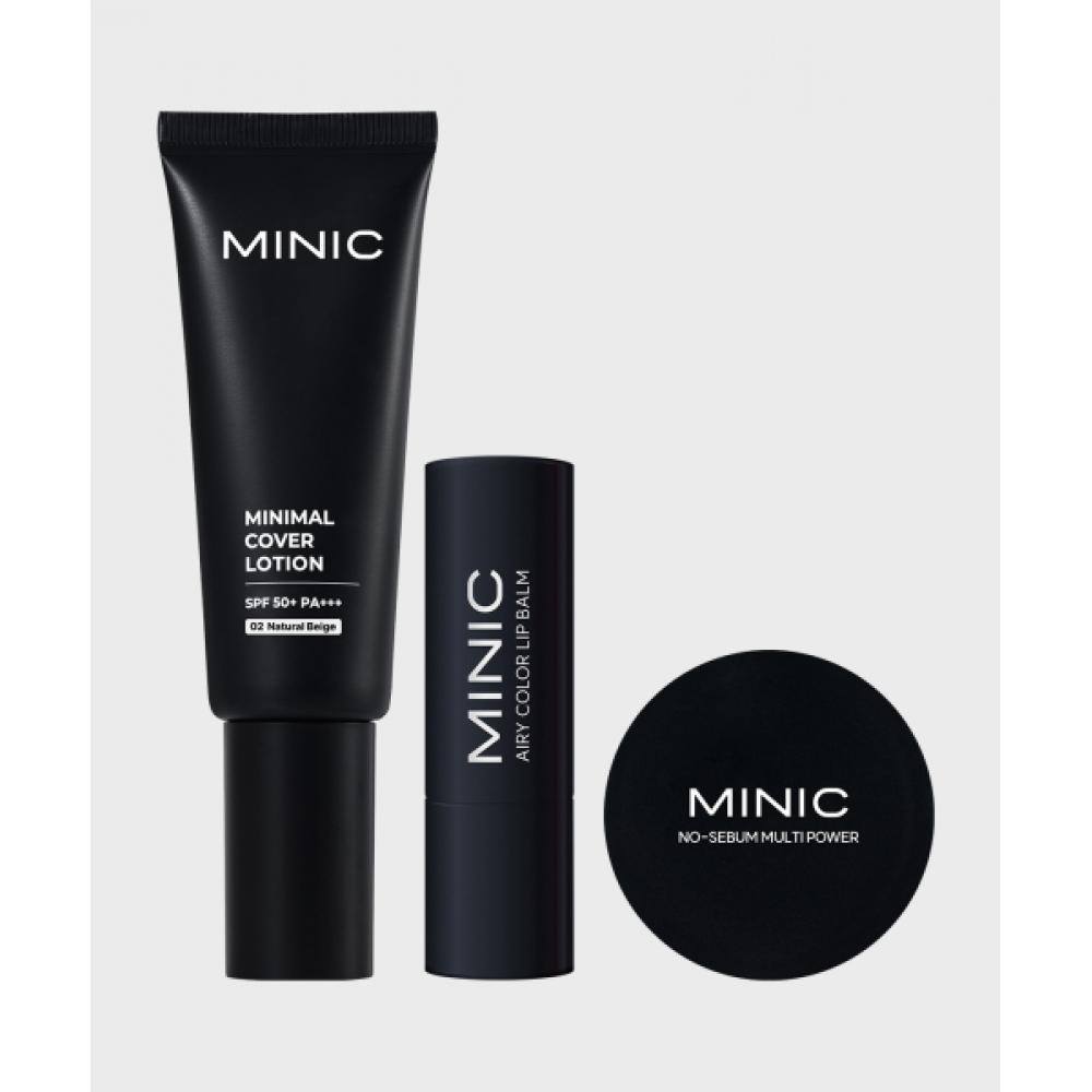 

Minic Minimal Cover Lotion 01 40ml + Airy Lip Balm 4.7 G + No Sebum Multi Powder 5G NONE