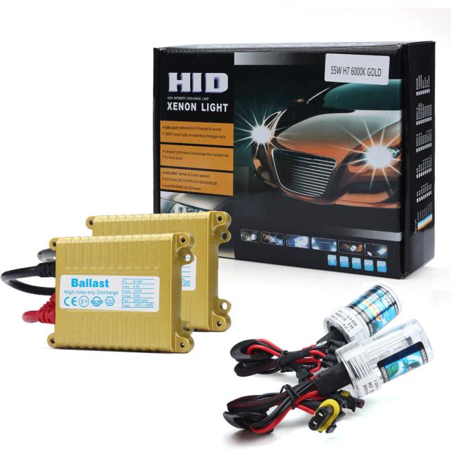 H11 HID Headlight Bulbs 6000K Xenon White with 55W DC Slim HID Ballast H11 HID Headlight Bulbs 6000K Xenon White with 55W DC Slim HID Ballast