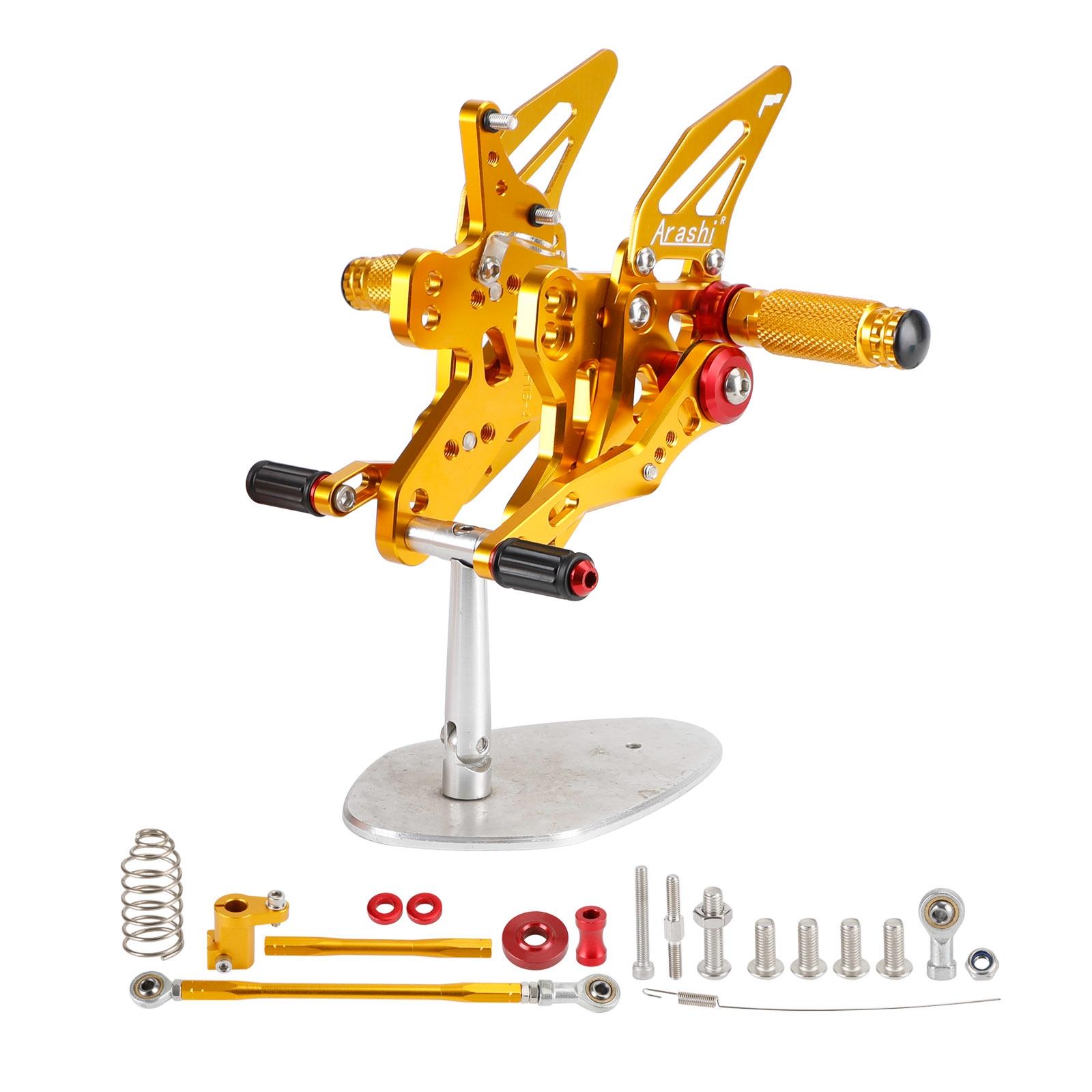 

Aluminum Rear Sets Footpegs Footrest For Honda CBR650R CB650R 2019-2023 золотой