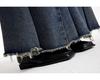 Women's Retro High-Waisted Denim A-Line Skirt - Summer, Washed Blue, Knee-Length