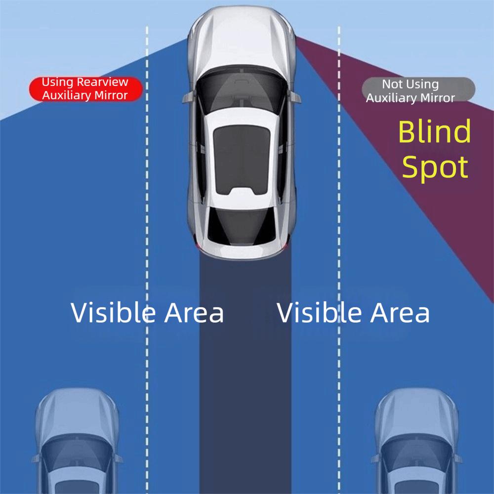360 Degree Rotation Car Rearview Mirror Universal Car Reverse Mirror  Driving Safety
