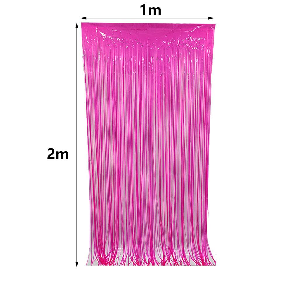 Multi-Color Glow in the Dark Fringe Curtain Fluorescent Macaron Streamers Curtain Photo Booth Backdrop Neon Birthday Party Decor