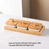 Nordic Ceramic Compartment Snack & Dessert Plate with Lid