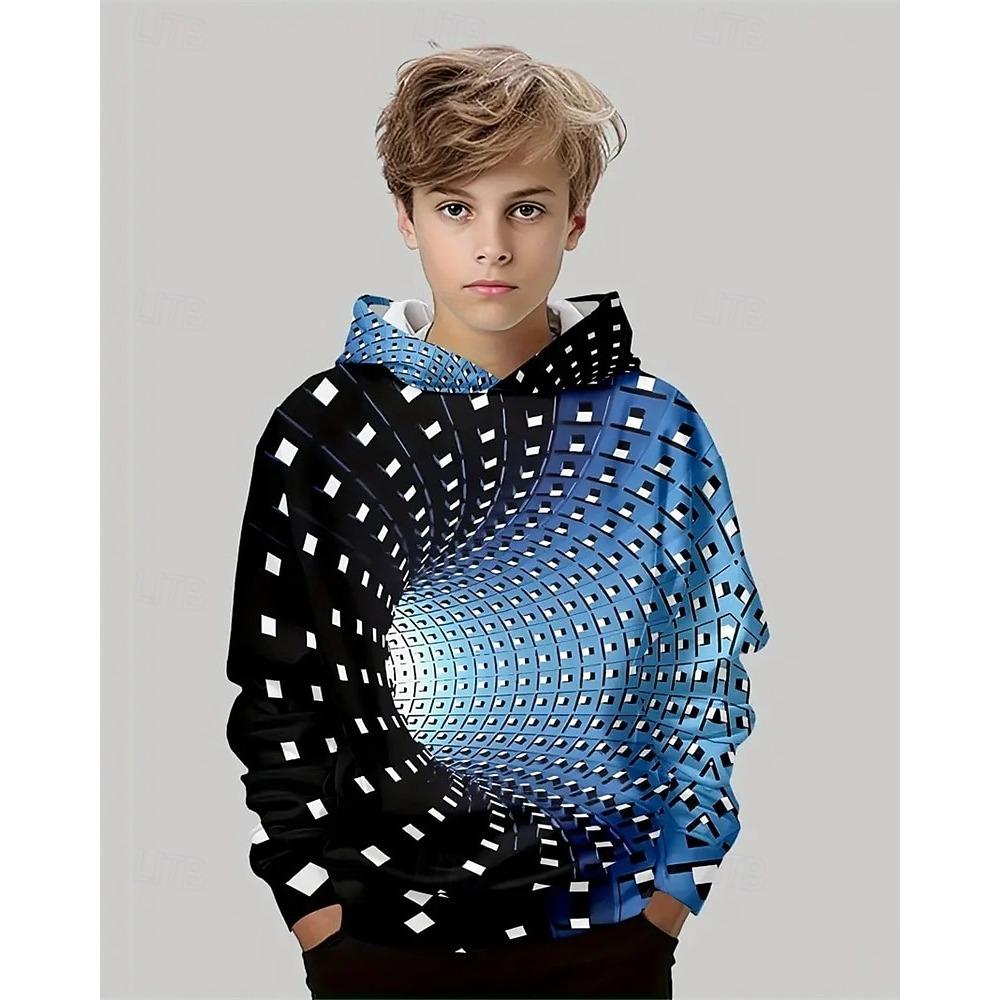 

Детская модная толстовка с капюшоном с принтом, повседневная спортивная одежда 100