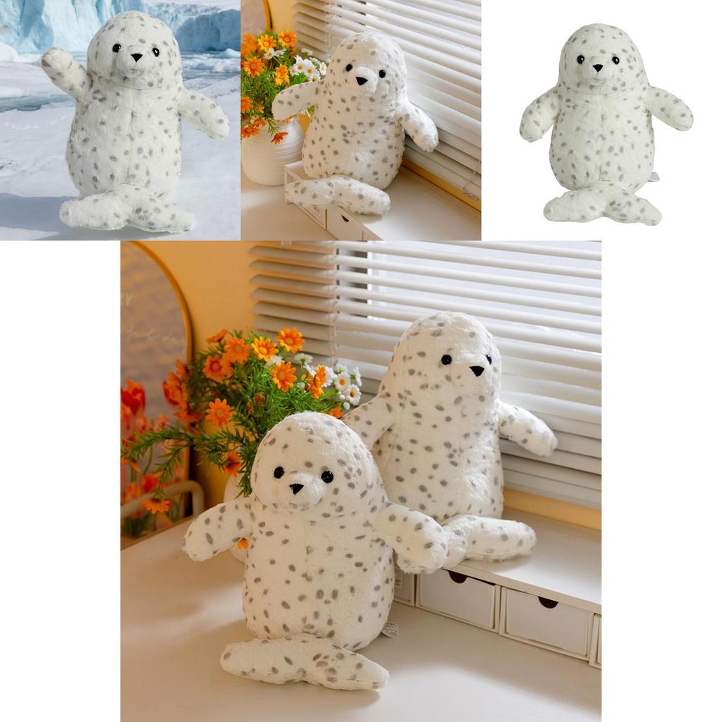 Peluche Foca Morbido Peluche Animale Giocattolo Compagno da Coccolare per Bambini Regalo per Bambini