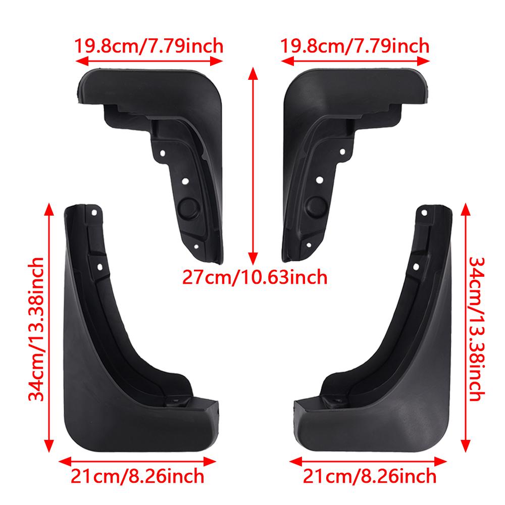 4pcs/Set Car Mudflaps for HAVAL JOLION Car Mud Guards Car Exterior Protect Decoration Splash Flaps Universal Car Accessories