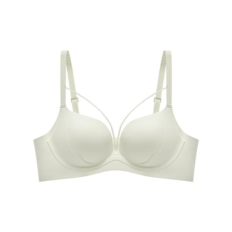 Traceless gathering, secondary breasts underwear, sexy pure desire to support, showing big breathable leopard print, small chest, no steel ring bra