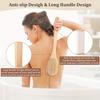 Back Scrubber Body Brush, Wet and Dry Use Body Brushes for Shower, Back Brush Bath Brush Exfoliating Brush with 17in Long Handle