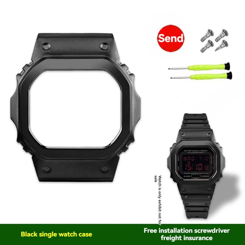 

Легкий корпус-ремінець зі сплаву титану для Casio G-SHOCK DW5600 GW-M5610 GWX5600 GW-B5600 Мод-комплект Металевий титановий безель ремінець інструменти For GW-M5610