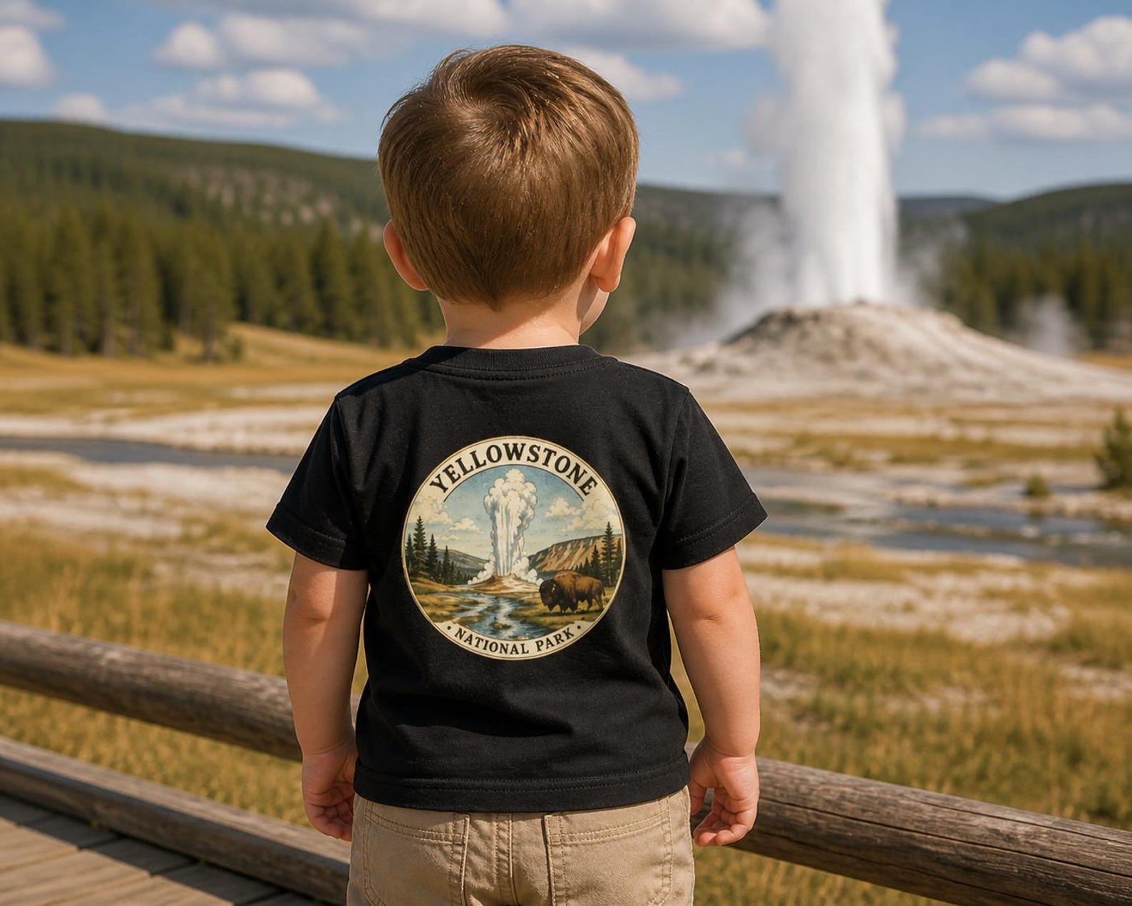 Yellowstone National Park Geyser Tee | Unisex Tee 130