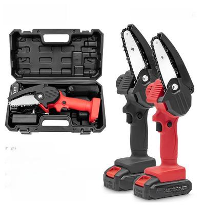 HiLDA Akku-Mini-Elektrokettensäge, Wiederaufladbare Einhand-Holzbearbeitungs- und Gartensäge