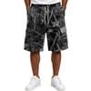 Men's Tree Camouflage Drawstring Shorts, Casual Relaxed Loose Fit Short Pants for Summer, Outdoor, Daily Activities