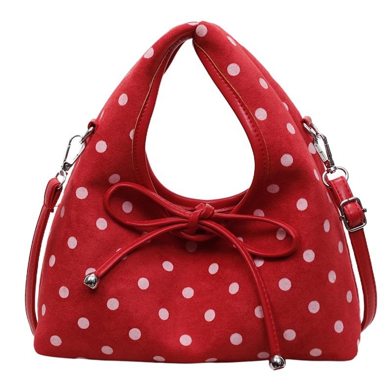 Small-scale Design Bag - Polka Dot Single-shoulder Crossbody Bag for Casual Carrying - Dumpling Bag