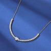 A Copper Inlaid Zircon Tennis Necklace Neck Chain Pendant, Popular Fashion Design Trend