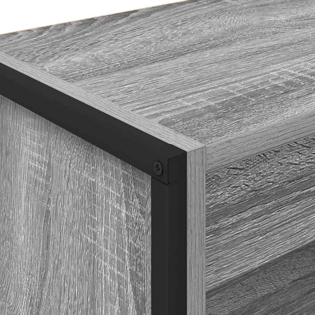 Bookshelf Grey Sonoma 60 x 30 x 121 cm Engineered Wood