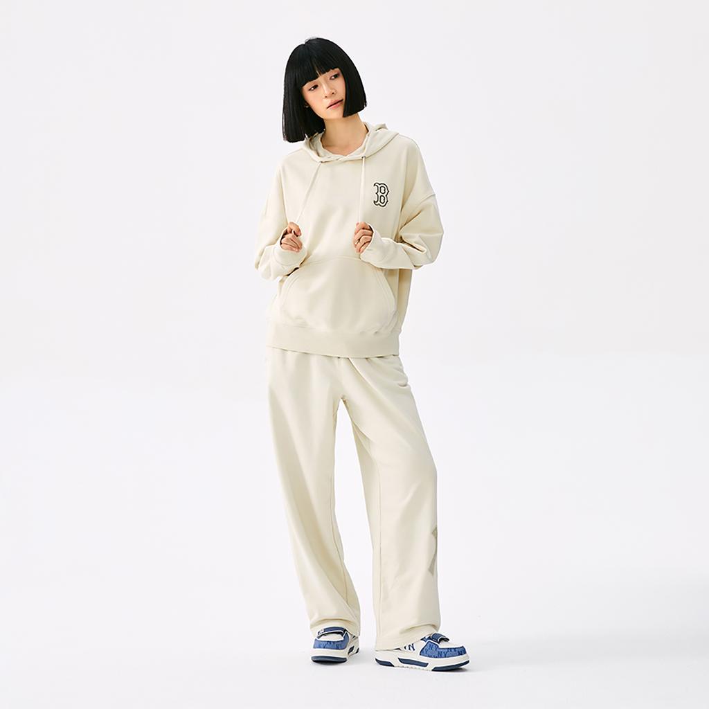 New MLB Boston Red Sox Basic Collection 25FW Sweatshirt Unisex Standard Ivory 3AHDB1354-43CRS