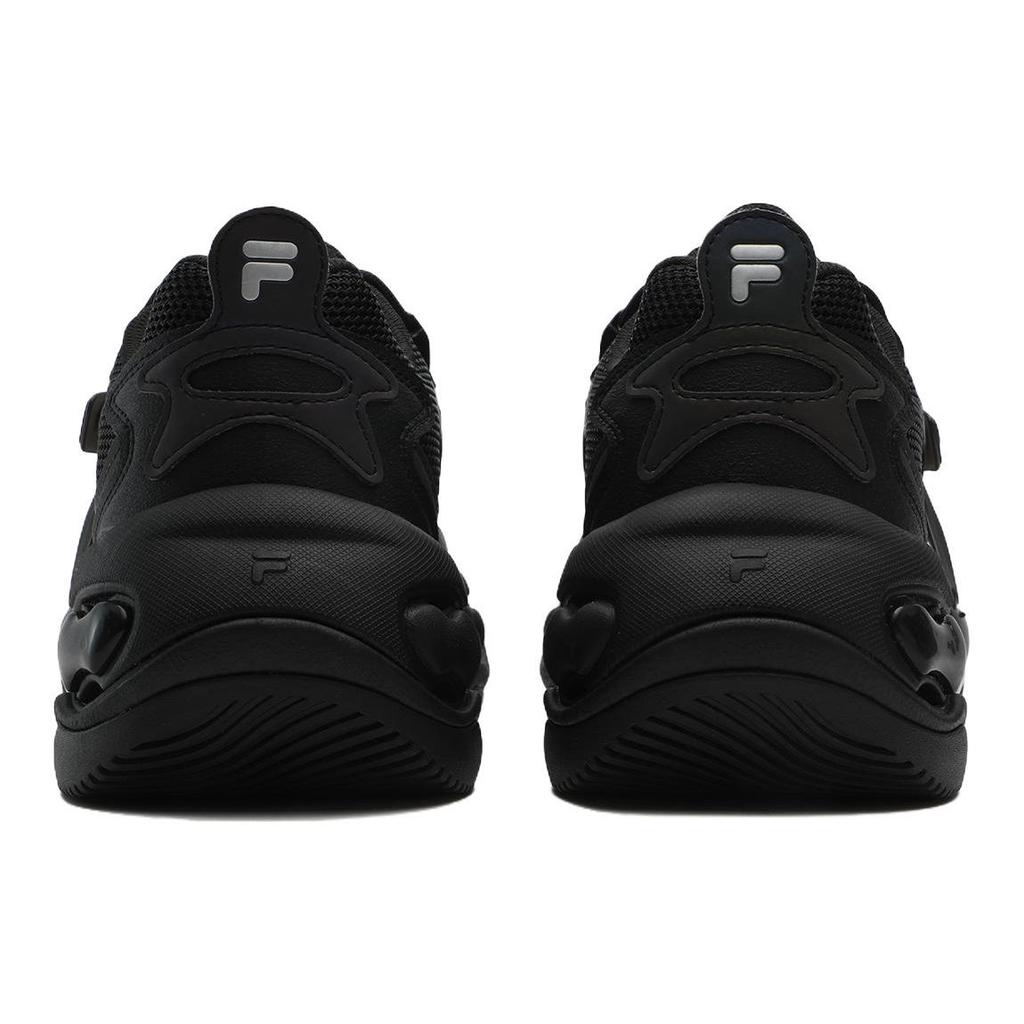 Fila Fusion Fabric Synthetic Leather TPU Comfortable Versatile Non-Slip Low-Top Dad Shoes Men Sneaker Black T12M331105FBK