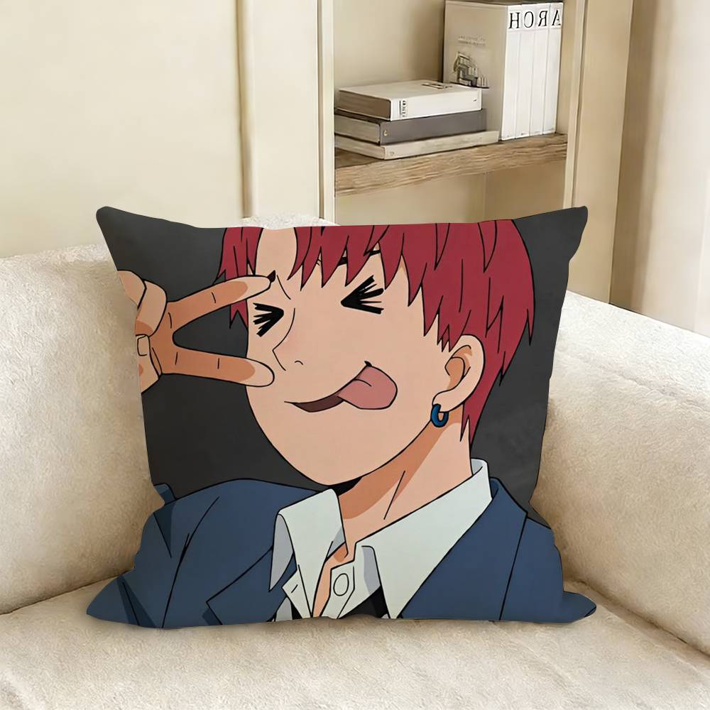 Dandadan Anime Pillow Case Living Room Sofa Cushion Cover Suitable For Home Bedroom Room Decoration