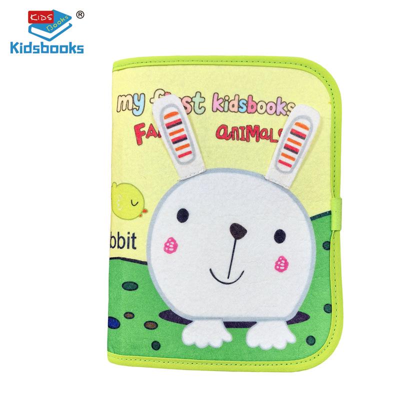 Baby Soothing Cloth Book: Tear-Resistant, Velcro-Closure, Montessori Early Education Toy for Infants & Toddlers
