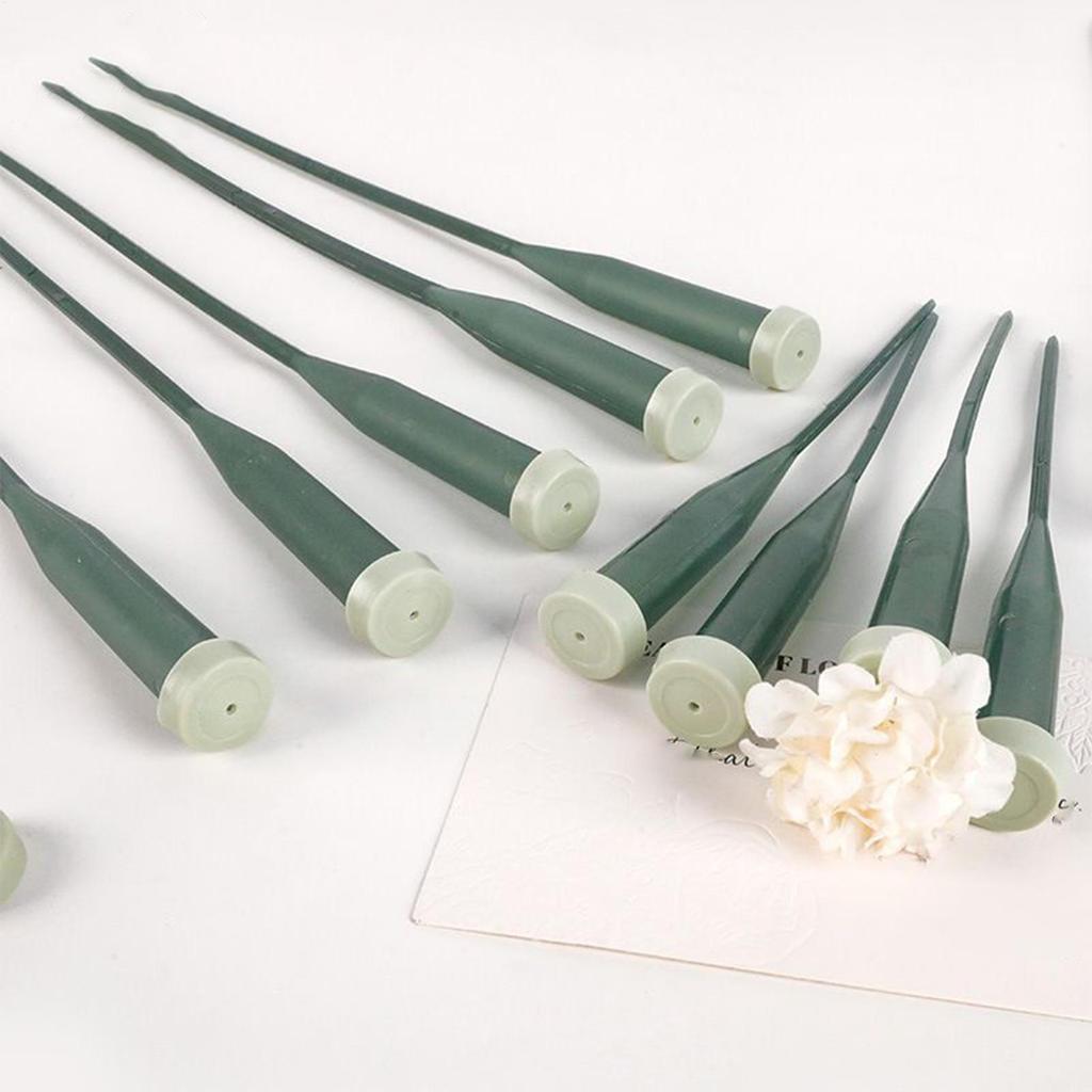 Flower Floral Water Tubes with Caps Reusable Flower Stem Water Tubes Self Watering Extended Orchid Tube for Fresh Flowers